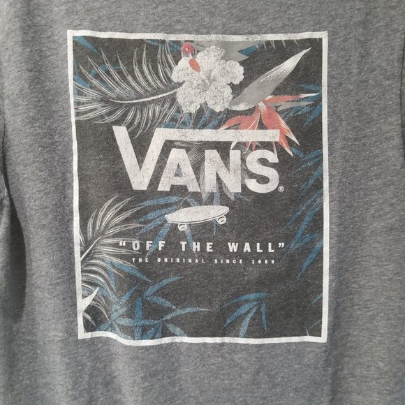 Men's Vans Gray Short Sleeve T-Shirt Size Small - Picture 2 of 9